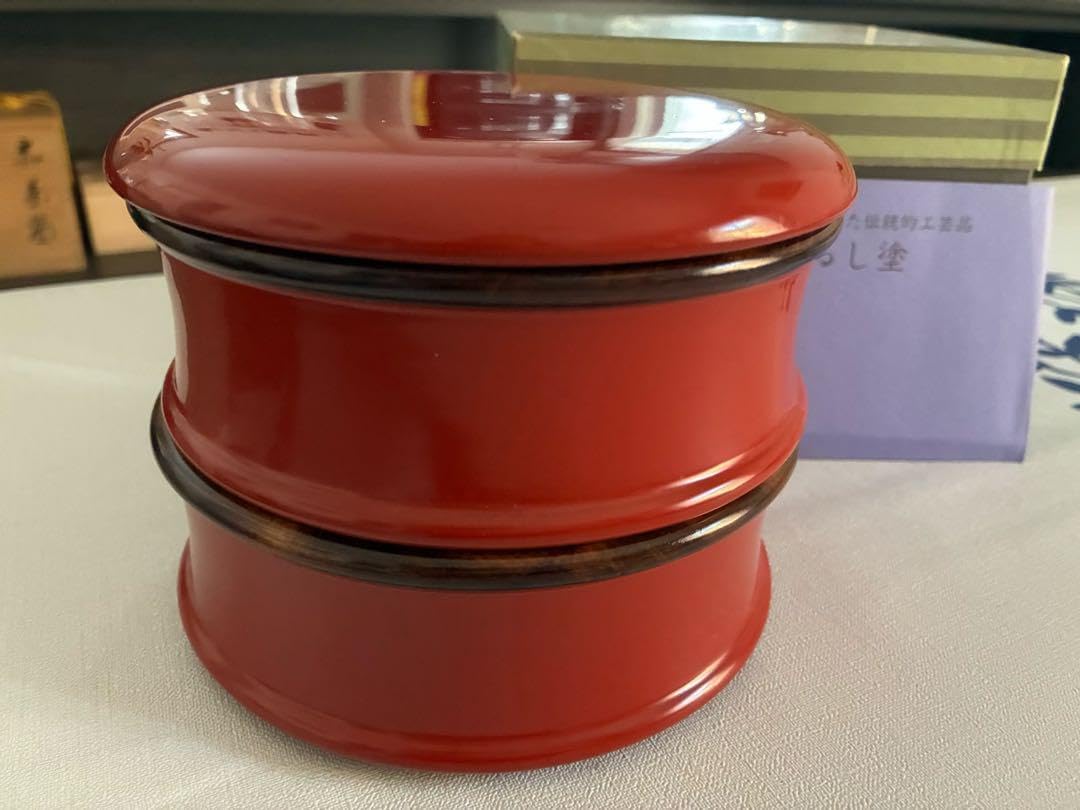 後藤塗　二段丸重 後藤塗 二段丸重 香川漆器 後藤塗 二段丸重】天然木製